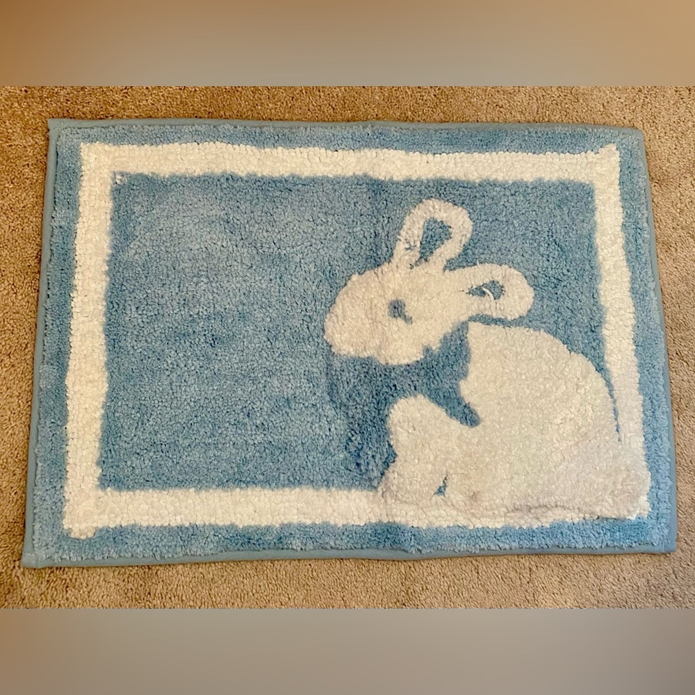 Easter Bunny Bathroom Rug from at home